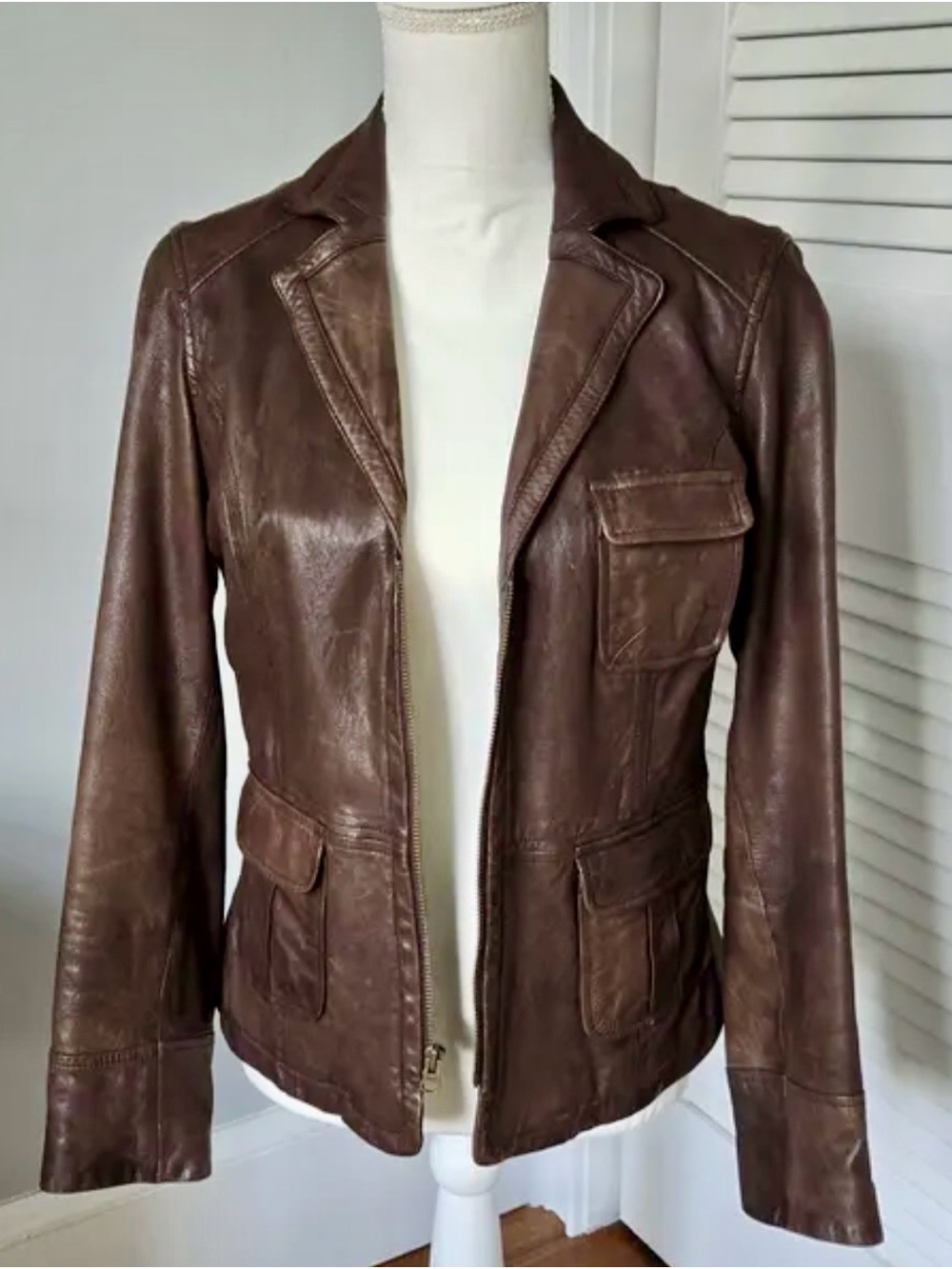 Gap Brown Women's Leather Jacket